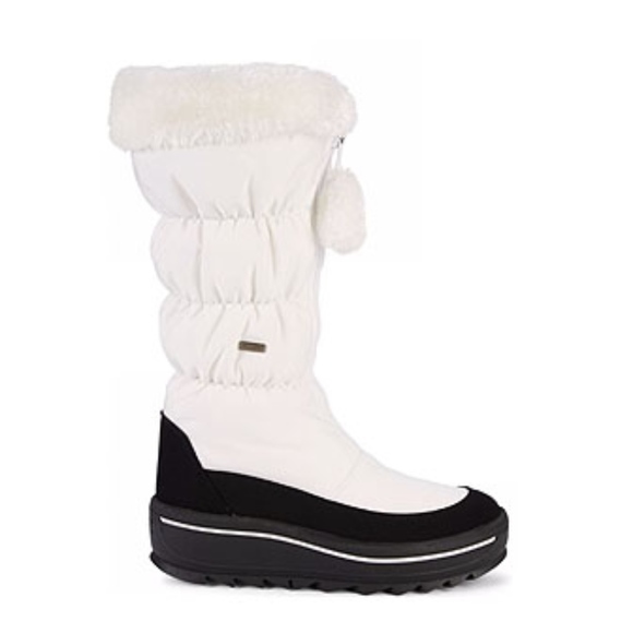 Pajar Shoes - Pajar Canada Tegan Faux Fur-Trim Snow White Boots